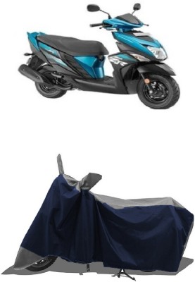 SUGASHRI Waterproof Two Wheeler Cover for Yamaha(Cygnus Ray ZR BS6, Grey, Blue)