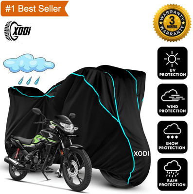 xodi Waterproof Two Wheeler Cover for Honda(SP 125, Green, Black)