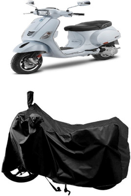 MMSSTAR Waterproof Two Wheeler Cover for Vespa(Vespa SXL 150, Black)