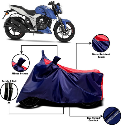 AUCTIMO Two Wheeler Cover for TVS(Apache RTR 160 4V, Multicolor)