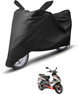 Caronix Waterproof Two Wheeler Cover for Aprilia(SR 150, Black)