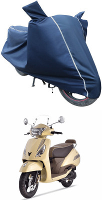 Mdstar Waterproof Two Wheeler Cover for TVS(Jupiter classic, Blue)