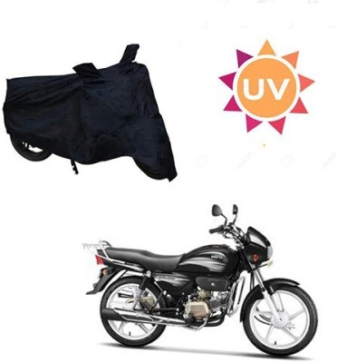 MMSSTAR Waterproof Two Wheeler Cover for Hero(Splendor Plus, Black)