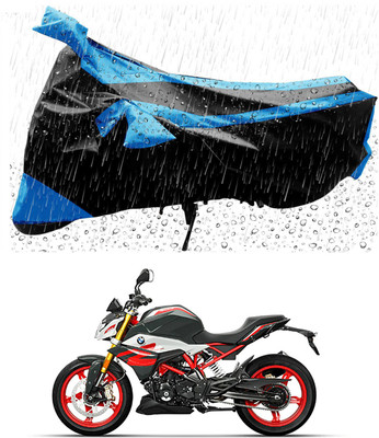 Furious3D Two Wheeler Cover for BMW(G 310 R, Blue, Black)