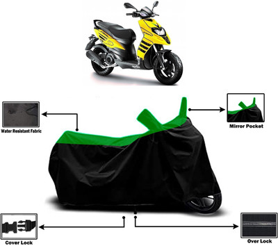 Amexride Two Wheeler Cover for Aprilia(Storm 125, Green)