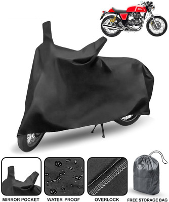 AutoRetail Waterproof Two Wheeler Cover for Royal Enfield(Continental GT, Black)