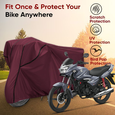 AutoGalaxy Waterproof Two Wheeler Cover for Honda(Shine, Maroon)