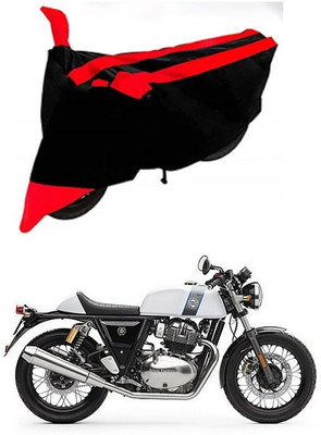 AutoGalaxy Waterproof Two Wheeler Cover for Royal Enfield(Continental GT, Red, Black)