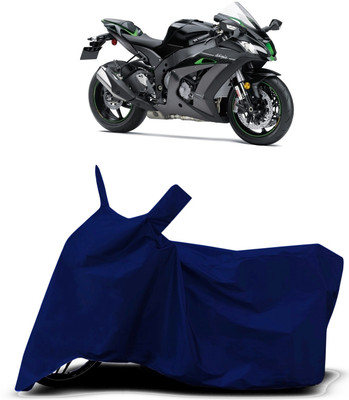 VESMEI Two Wheeler Cover for Kawasaki(Ninja ZX-10R SE BS6, Blue)
