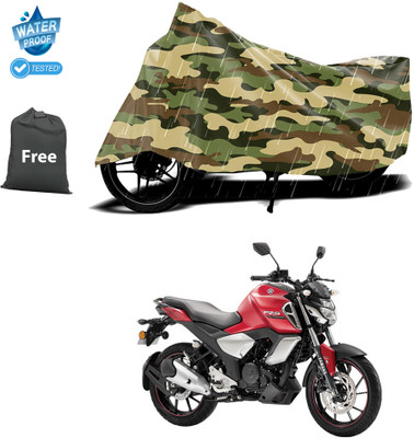 CODOKI Waterproof Two Wheeler Cover for Yamaha(FZ-FI, Yellow)