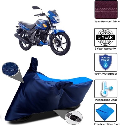 MISSION COLLECTION Waterproof Two Wheeler Cover for TVS(Flame SR125, Blue)