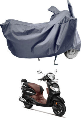 Amexride Two Wheeler Cover for Hero(Pleasure Plus, Grey)