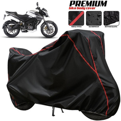 xodi Waterproof Two Wheeler Cover for Bajaj(Pulsar 200 BS6, Black, Red, Multicolor)