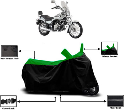 Amexride Two Wheeler Cover for Bajaj(Cruiser, Green)