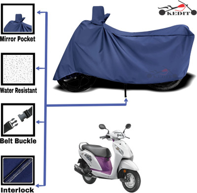 KEDIT Two Wheeler Cover for Honda(Blue)