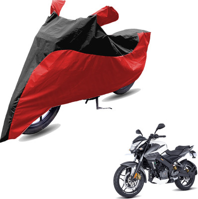RiderShine Two Wheeler Cover for Bajaj(Pulsar NS200 BS6, Red, Black)