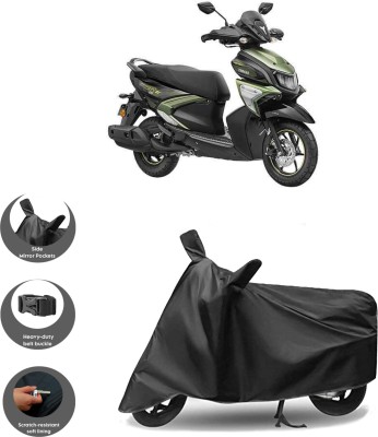 WMIZEXA Waterproof Two Wheeler Cover for Yamaha(Ray-ZR 125FI, Black)