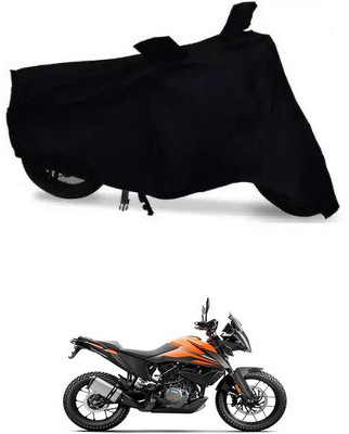 DeepShakshi AUTOMOTIVE Waterproof Two Wheeler Cover for KTM(390 Adventure BS6, Black)