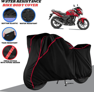 SRP PRODUCT Waterproof Two Wheeler Cover for Honda(SR 160, Black, Red)