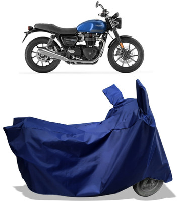 Amexride Two Wheeler Cover for Triumph(Street Twin, Blue)
