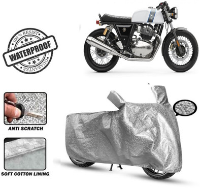 Autoinnovation Waterproof Two Wheeler Cover for Royal Enfield(Interceptor 650, Silver)
