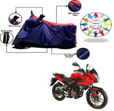 DeepShakshi AUTOMOTIVE Waterproof Two Wheeler Cover for Bajaj(Pulsar AS 150, Blue, Red)