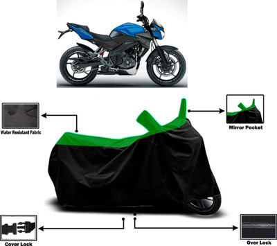 Amexride Two Wheeler Cover for Bajaj(Pulsar 250 BS6, Green)