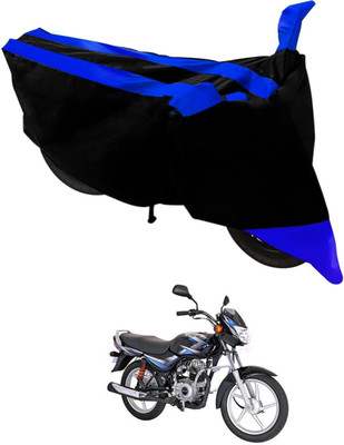 MADAFIYA Two Wheeler Cover for Bajaj(Platina, Black, Blue)