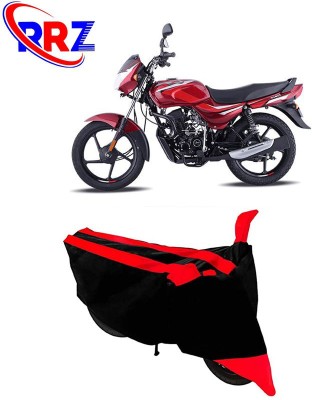 RRZ Waterproof Two Wheeler Cover for Bajaj(CT100, Black, Red)