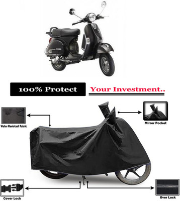 Amexride Two Wheeler Cover for LML(Star Euro, Black)