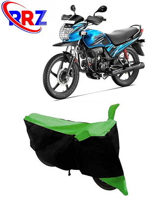 RRZ Waterproof Two Wheeler Cover for Hero(Passion Pro, Black, Green)