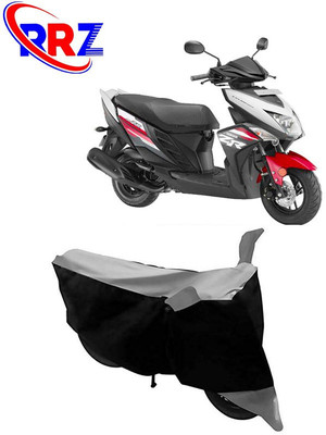 RRZ Waterproof Two Wheeler Cover for Yamaha(Cygnus Ray ZR, Black, Grey)
