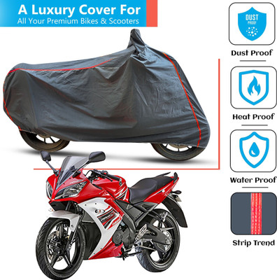 FAMEXON Waterproof Two Wheeler Cover for Yamaha(R15, Grey)