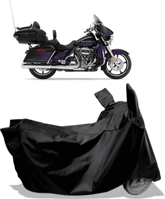 Amexride Two Wheeler Cover for Harley Davidson(CVO Limited, Black)