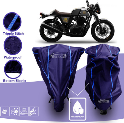 Defendo Waterproof Two Wheeler Cover for Royal Enfield(Continental GT 650, Blue)