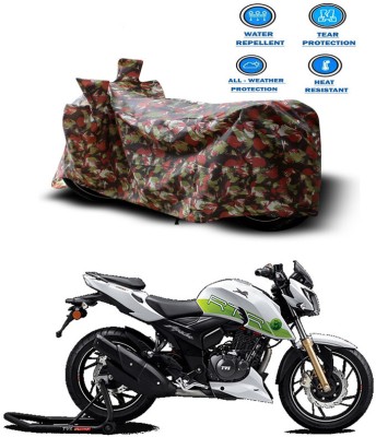 Genipap Two Wheeler Cover for TVS(Apache RTR 200 Fi E100, Multicolor)