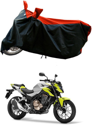 DeepShakshi AUTOMOTIVE Waterproof Two Wheeler Cover for Honda(CB 500, Red)