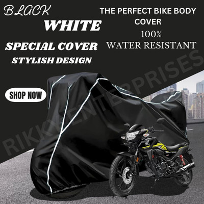 Shiv Kanha Waterproof Two Wheeler Cover for TVS(Star City, Black)