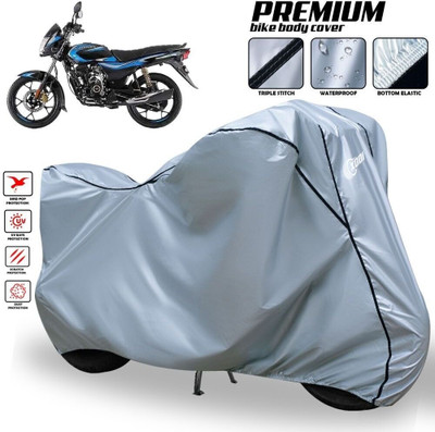 AutoGalaxy Waterproof Two Wheeler Cover for Bajaj(Platina 110, Silver, Black)