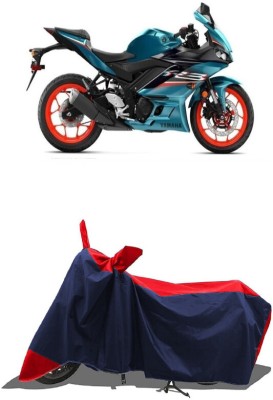 SUGASHRI Waterproof Two Wheeler Cover for Yamaha(YZF R3 BS6, Red, Blue)