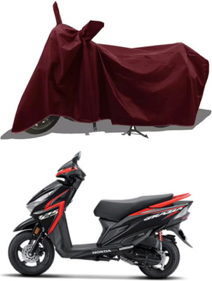 RAQTRO Two Wheeler Cover for Honda(Grazia BS6, Maroon)