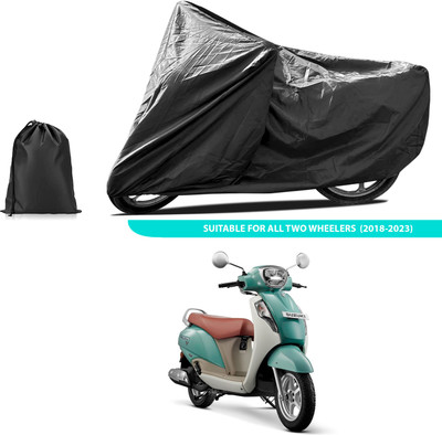 PAGORA Two Wheeler Cover for Suzuki(New Access 125, Black)