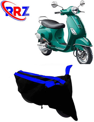 RRZ Waterproof Two Wheeler Cover for Vespa(Vespa VXL 150, Black, Blue)