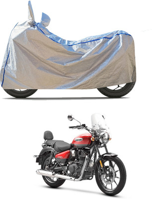 CODOKI Waterproof Two Wheeler Cover for Royal Enfield(Meteor 350, Silver)