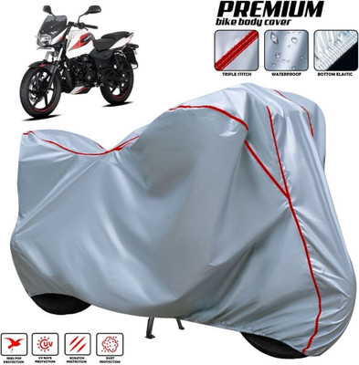 xodi Waterproof Two Wheeler Cover for Bajaj(Pulsar 135 LS DTS-i, Silver, Red, Multicolor)