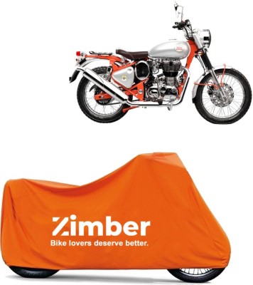 AutoRash Two Wheeler Cover for Royal Enfield(Bullet Trials 350, Orange)