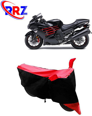 AutoGalaxy Waterproof Two Wheeler Cover for Kawasaki(Ninja ZX-14R, Black, Red)