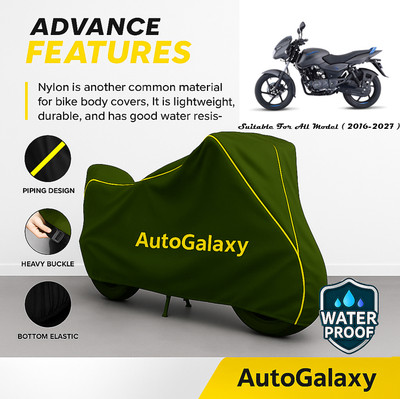 AutoGalaxy Waterproof Two Wheeler Cover for Bajaj(Pulsar 125 Neon BS6, Green)