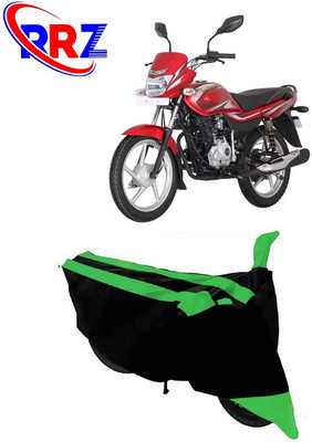 RRZ Waterproof Two Wheeler Cover for Bajaj(Platina 125, Black, Green)