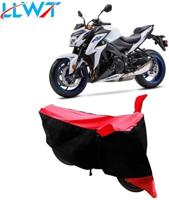 KPIND Waterproof Two Wheeler Cover for Suzuki(GSX-S1000 ABS, Black, Red)